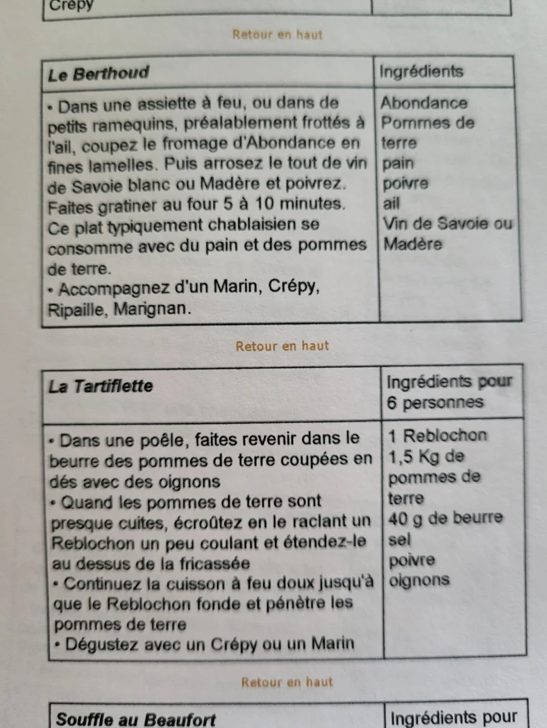 Berthoud & tartiflette