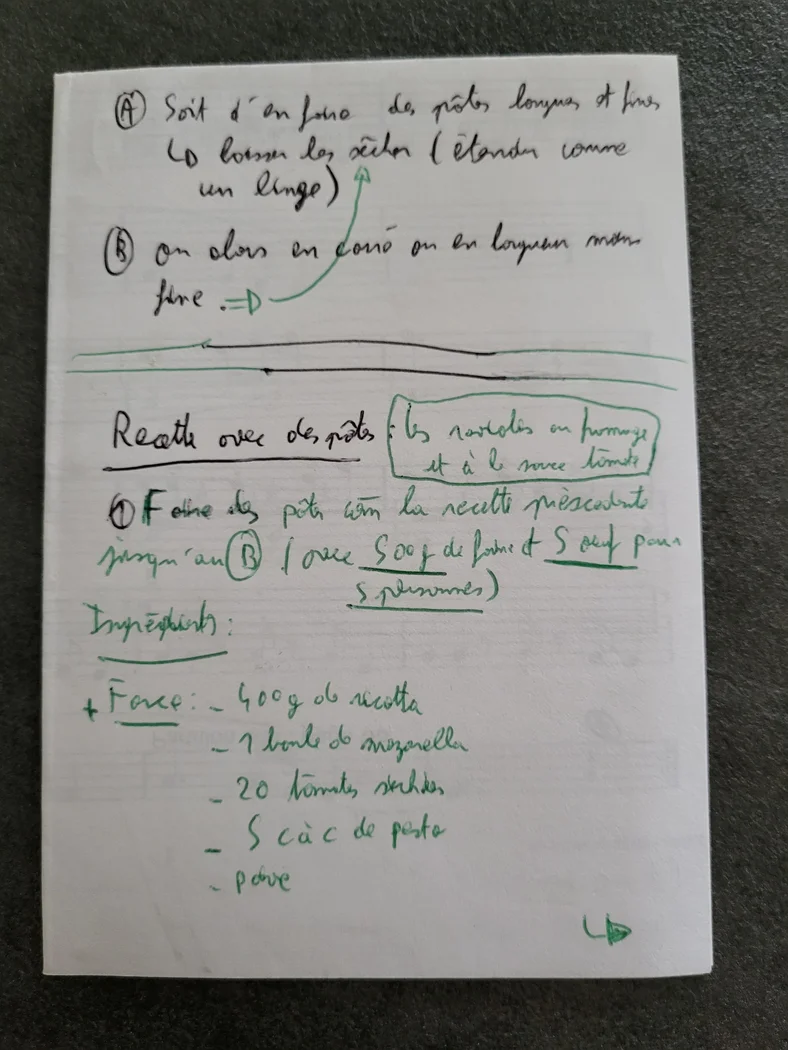 Les pâtes (2)