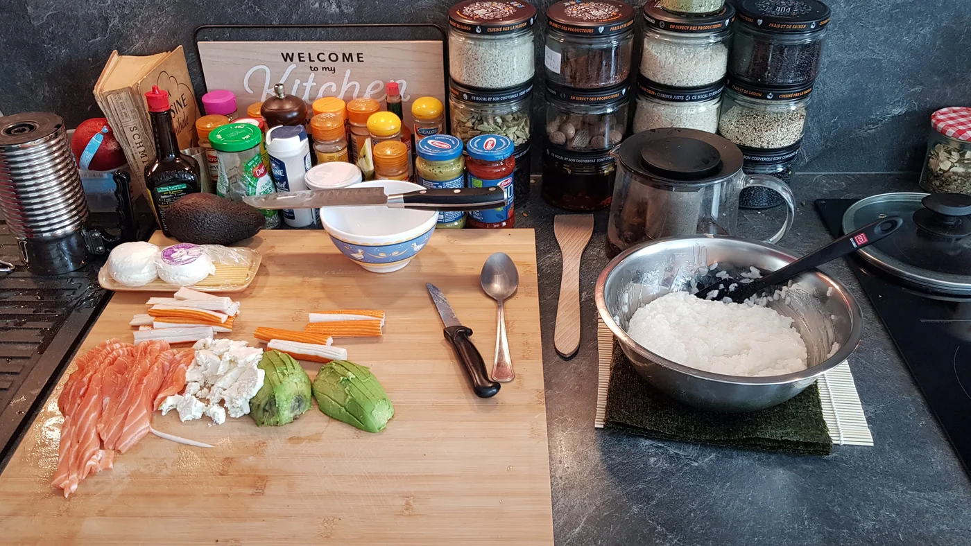 Préparation des maki
