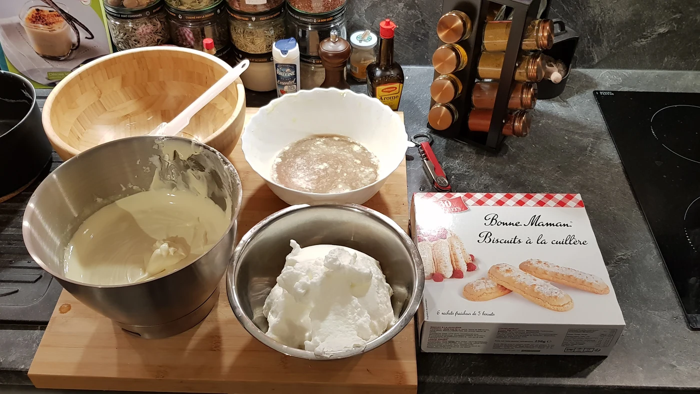 Ingrédients et préparation du tiramisu
